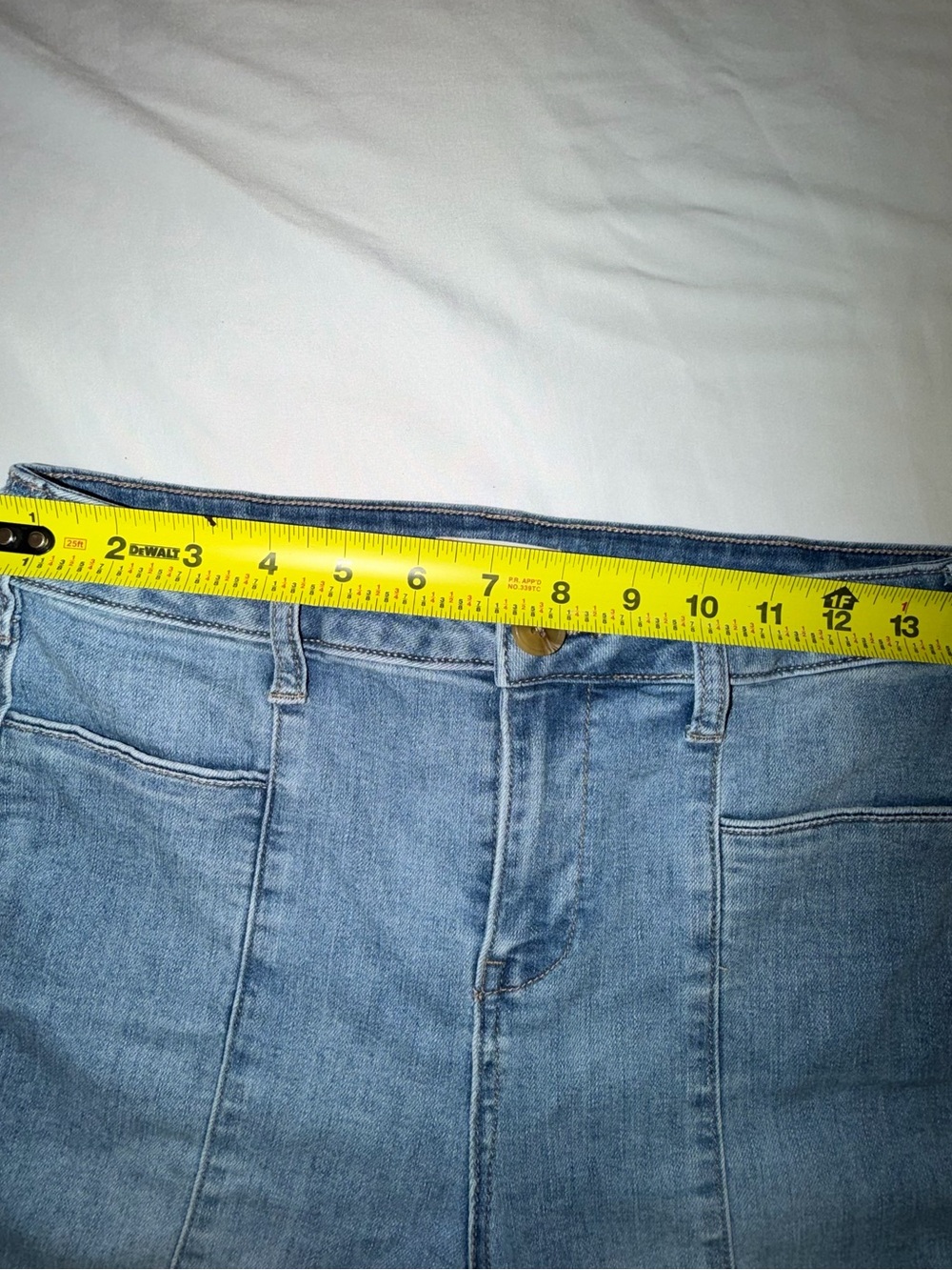 Altar'd State Wide-Leg High-Rise Jeans in Light Blue - Picture 6 of 8
